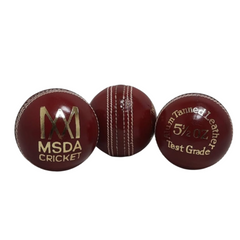 MSDA Elite Red Cricket Ball - Superior Quality, Reliable Performance